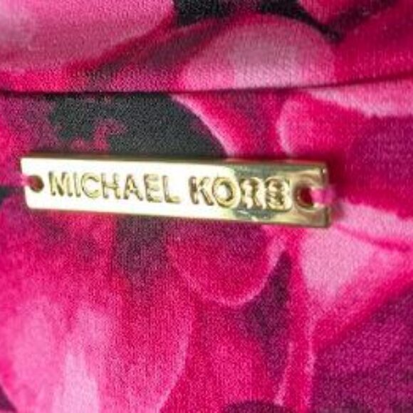 MICHAEL Michael Kors Pink Floral Dress  Size Medium  EUC - Picture 7 of 8